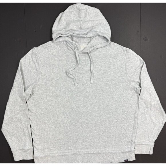Faherty Mens Sunwashed Midweight Hoodie Size XL Organic Slub Gray Pullover - Picture 1 of 9